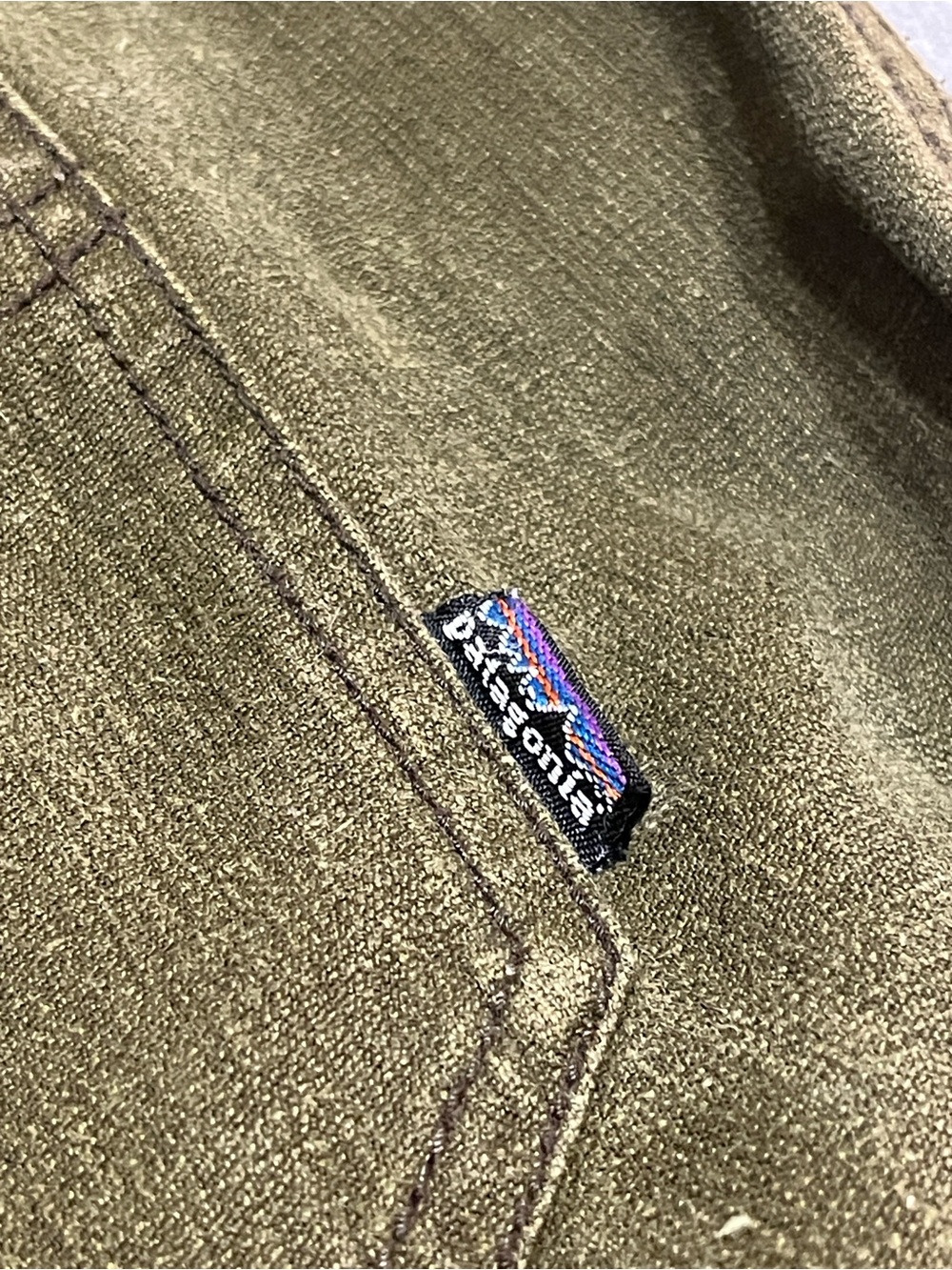 Patagonia Hemp Olive Green Straight Leg Women's Pants - Picture 4 of 6